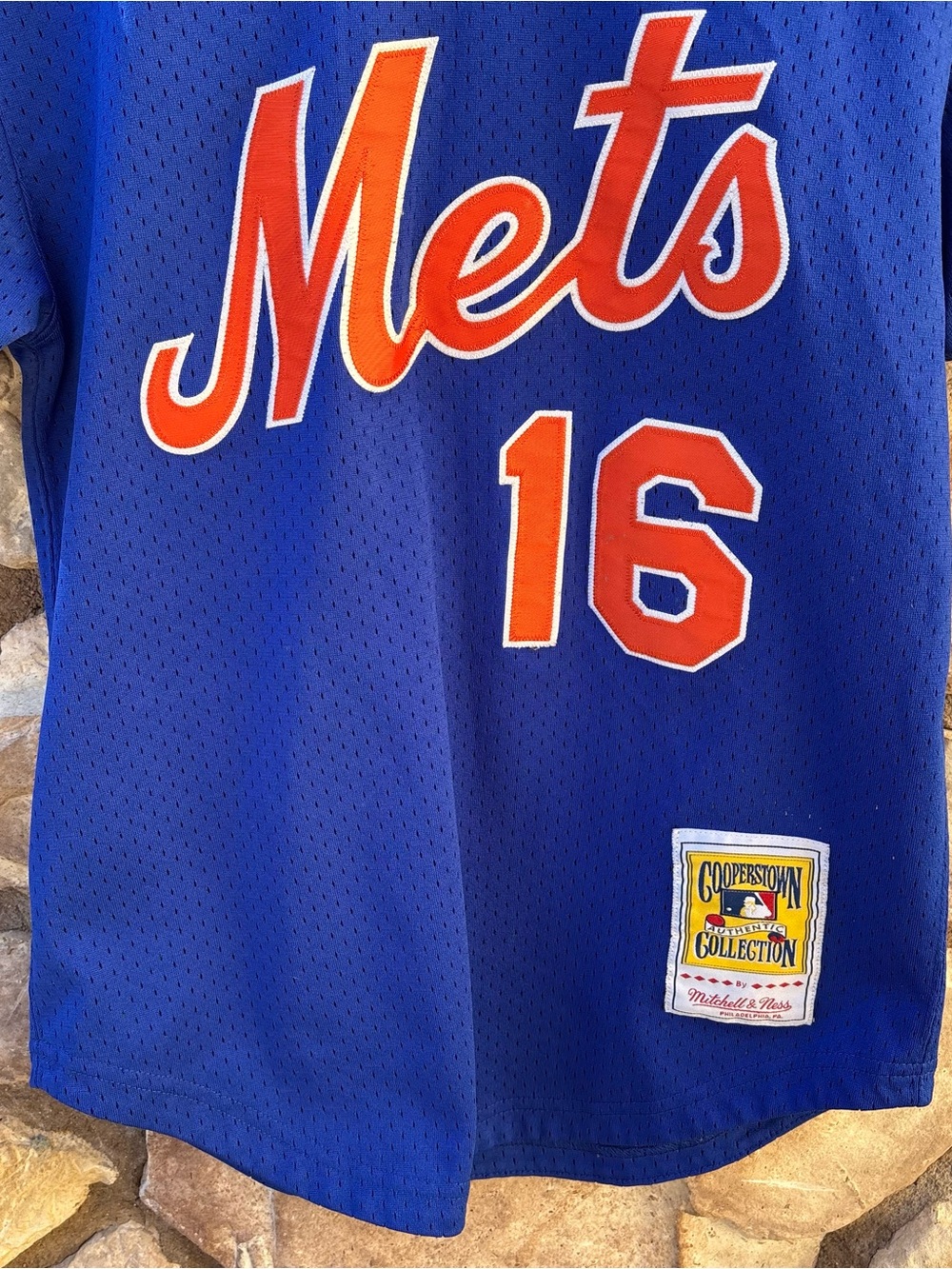 1986 Dwight Gooden #16 NY Mets Mens Mitchell & Ness Authentic BP Jersey Sz Small - Picture 4 of 11